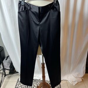 APT. 9 Black Satin Trousers | Size 4 | Stretch Work Pants